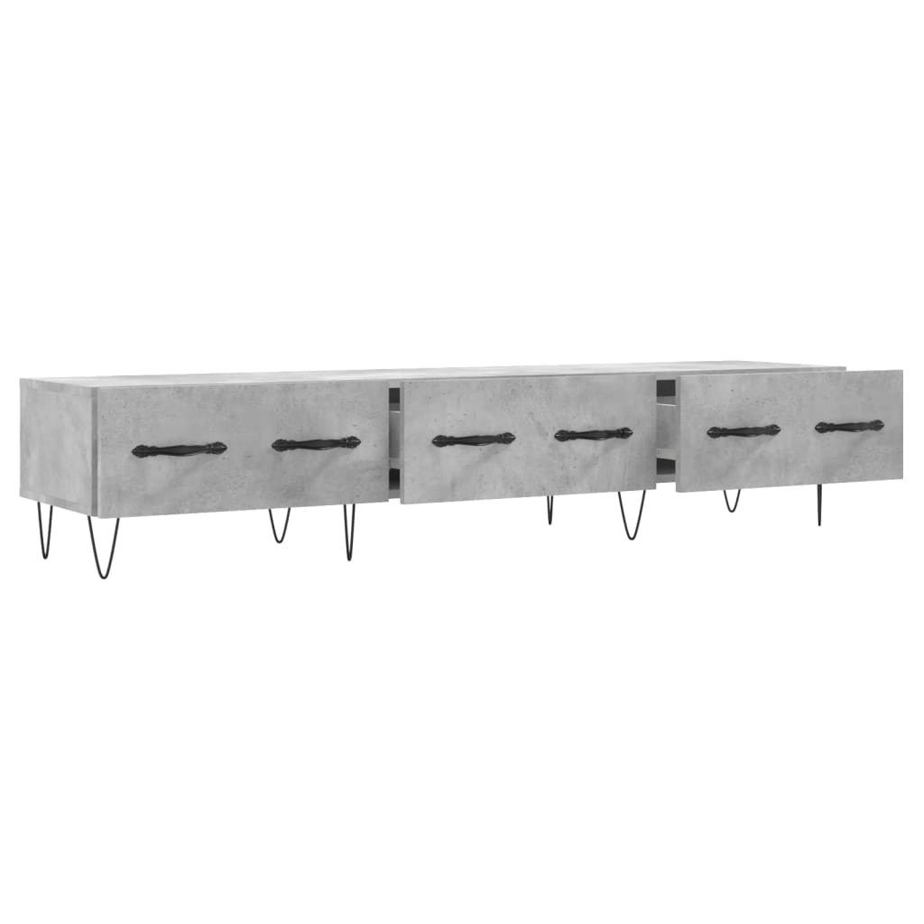 TV-Schrank Betongrau 150x36x30 cm Holzwerkstoff - Pazzar.ch