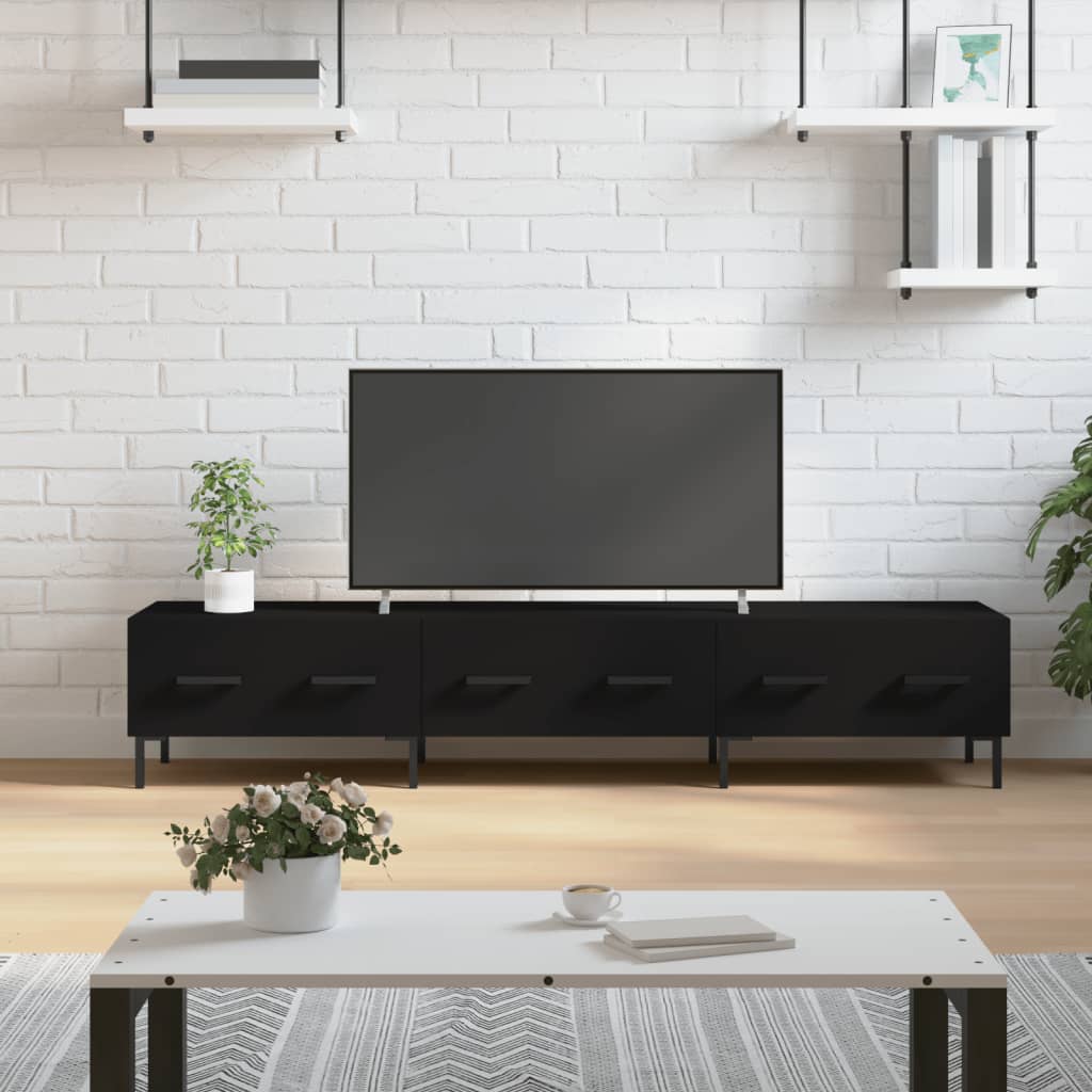 TV-Schrank Schwarz 150x36x30 cm Holzwerkstoff - Pazzar.ch