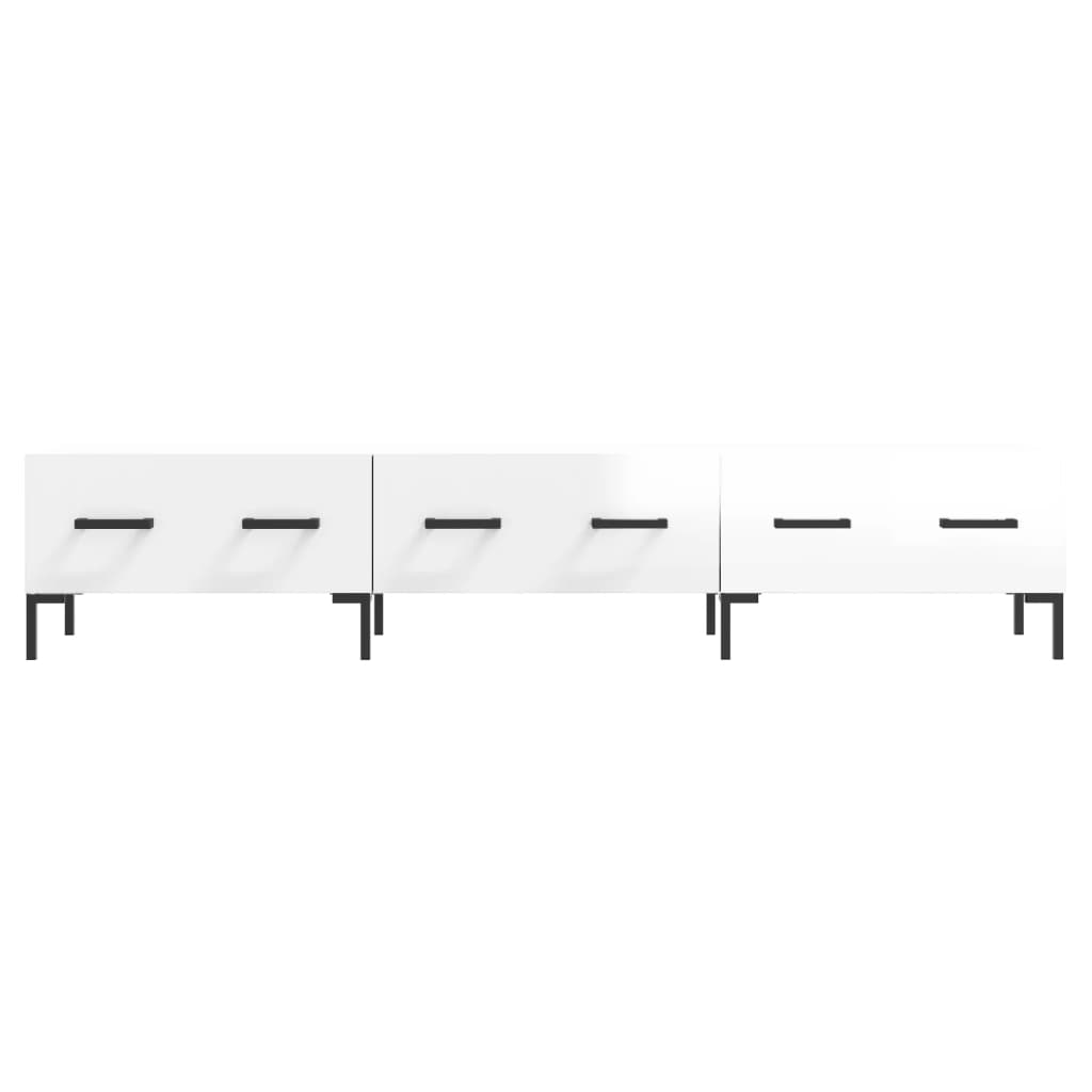 TV-Schrank Hochglanz-Weiß 150x36x30 cm Holzwerkstoff - Pazzar.ch