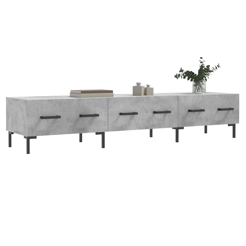 TV-Schrank Betongrau 150x36x30 cm Holzwerkstoff - Pazzar.ch