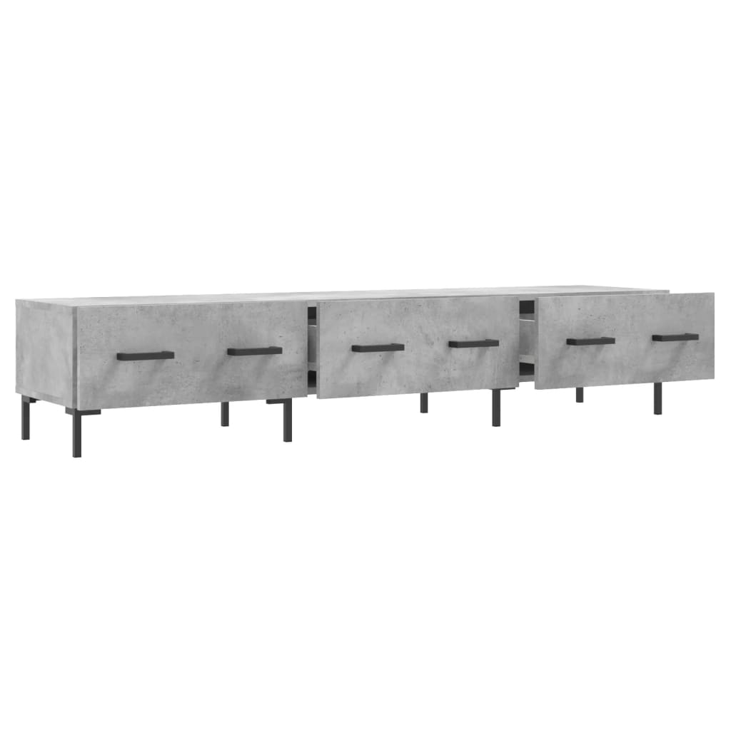 TV-Schrank Betongrau 150x36x30 cm Holzwerkstoff - Pazzar.ch