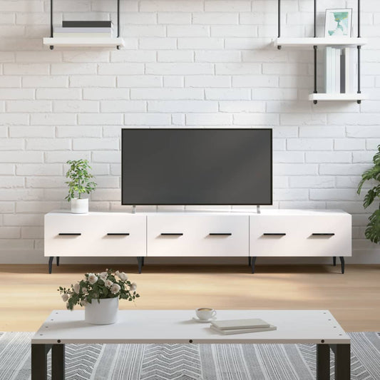 TV-Schrank Hochglanz-Weiß 150x36x30 cm Holzwerkstoff - Pazzar.ch