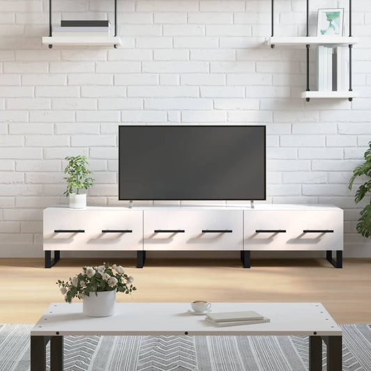 TV-Schrank Hochglanz-Weiß 150x36x30 cm Holzwerkstoff - Pazzar.ch