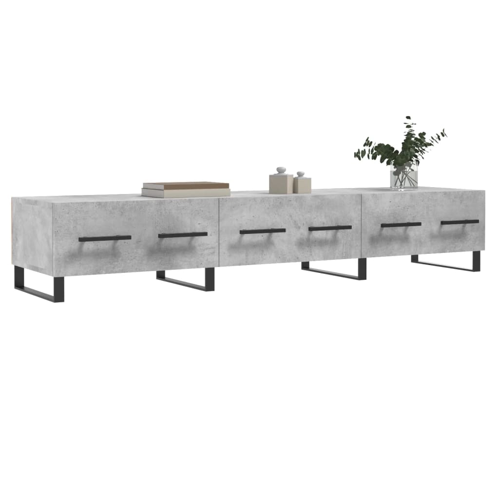 TV-Schrank Betongrau 150x36x30 cm Holzwerkstoff - Pazzar.ch
