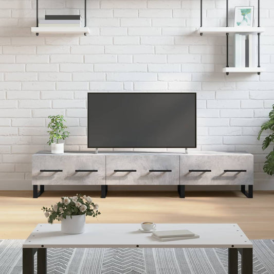 TV-Schrank Betongrau 150x36x30 cm Holzwerkstoff - Pazzar.ch