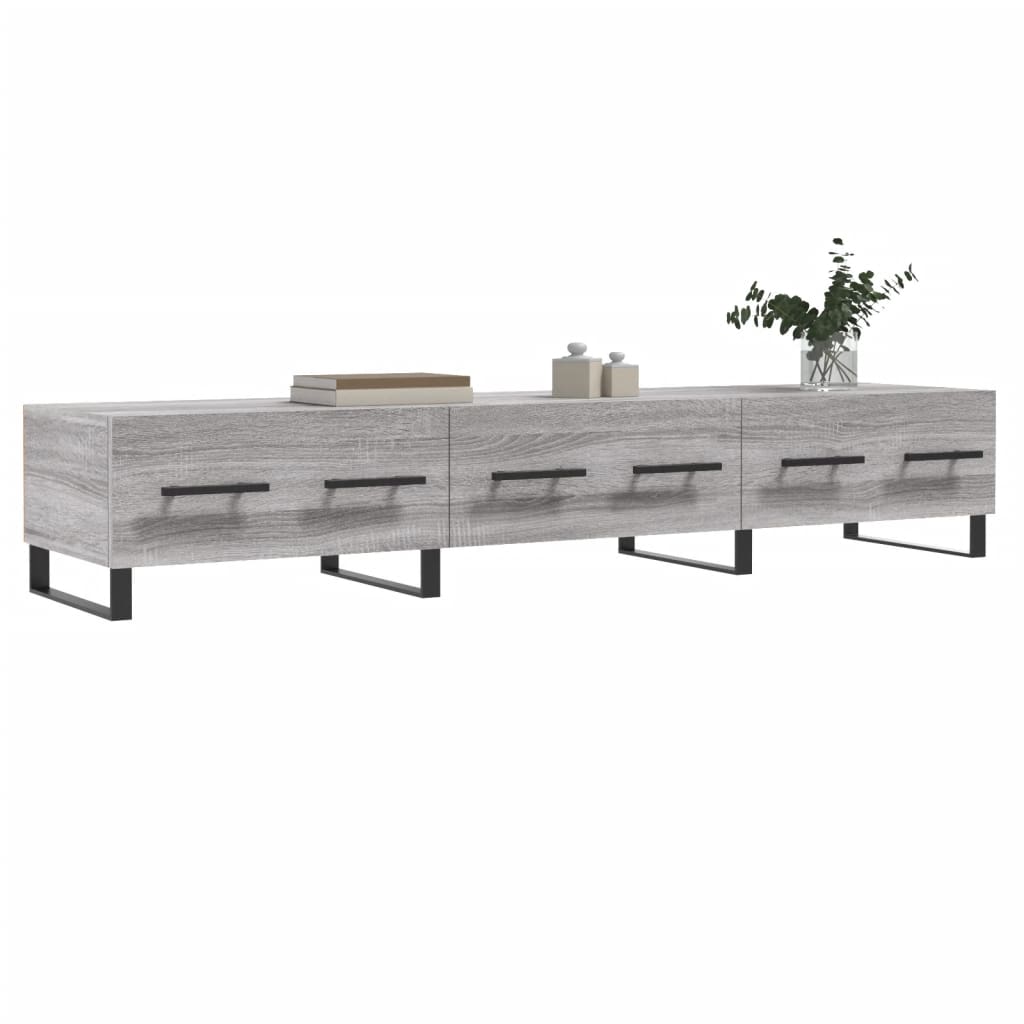 TV-Schrank Grau Sonoma 150x36x30 cm Holzwerkstoff - Pazzar.ch