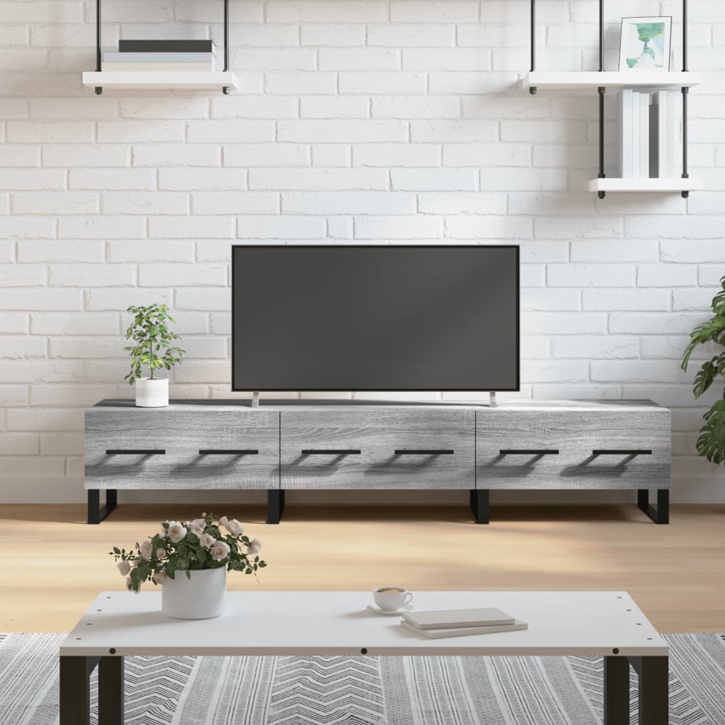 TV-Schrank Grau Sonoma 150x36x30 cm Holzwerkstoff - Pazzar.ch