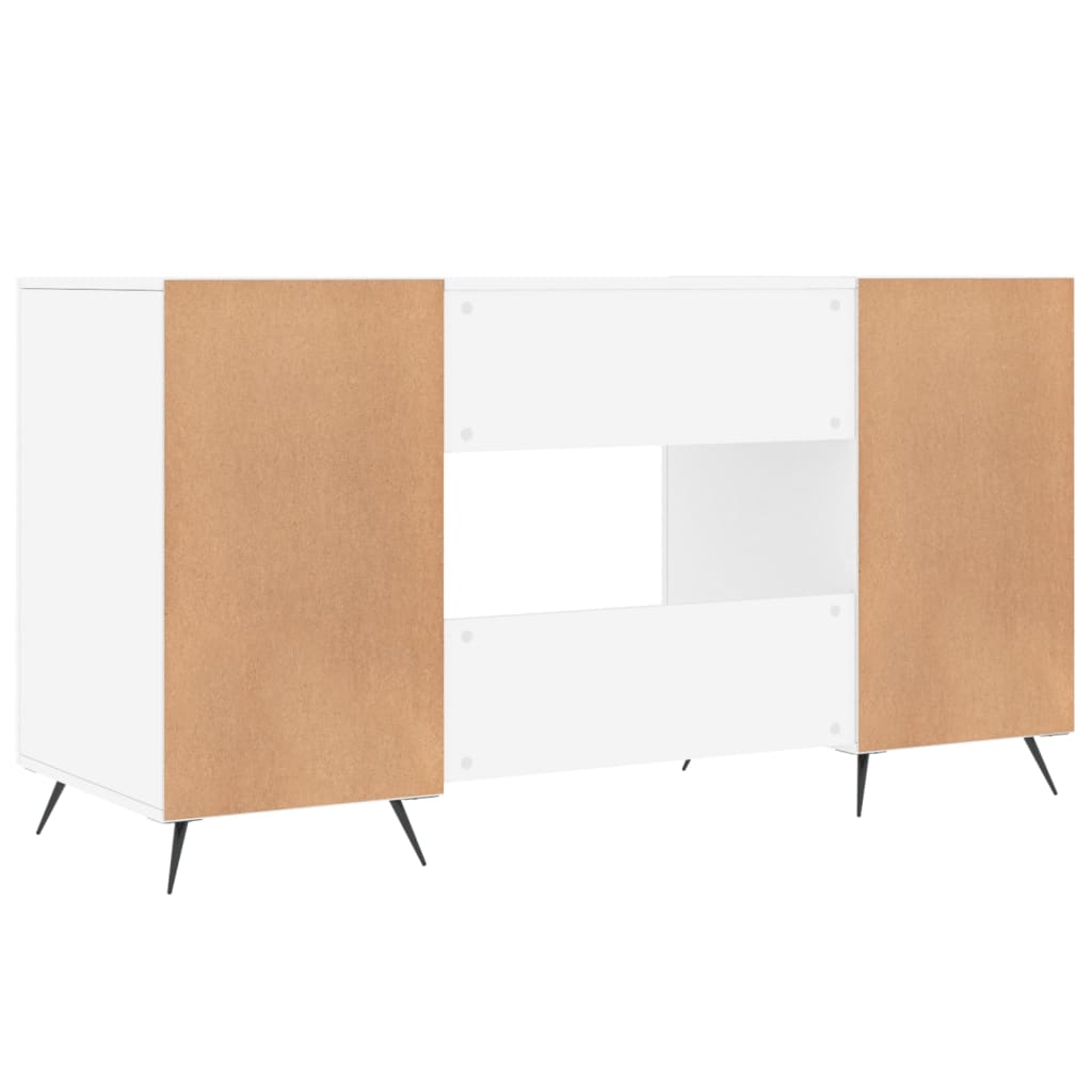 Schreibtisch Weiß 140x50x75 cm Holzwerkstoff - Pazzar.ch