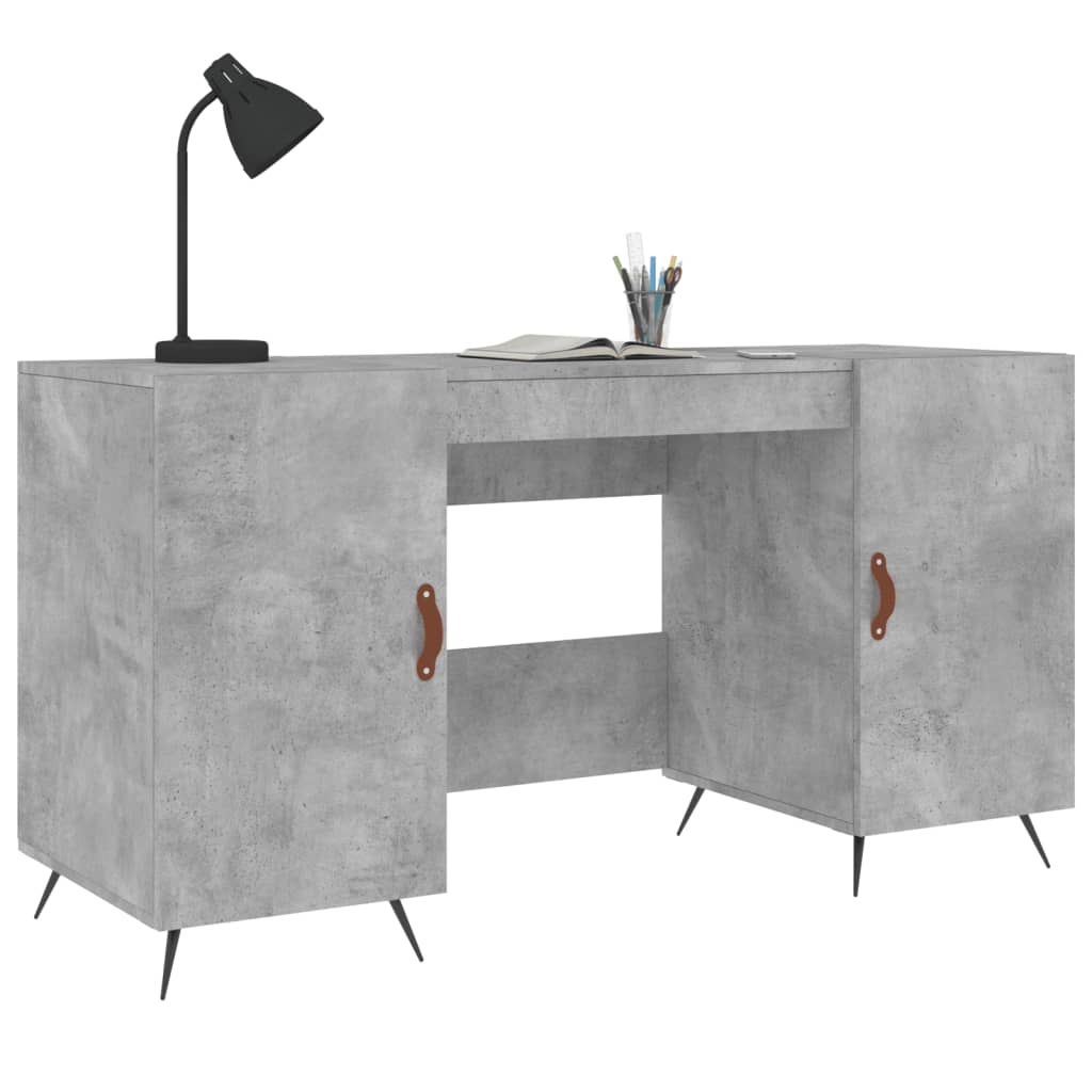 Schreibtisch Betongrau 140x50x75 cm Holzwerkstoff - Pazzar.ch