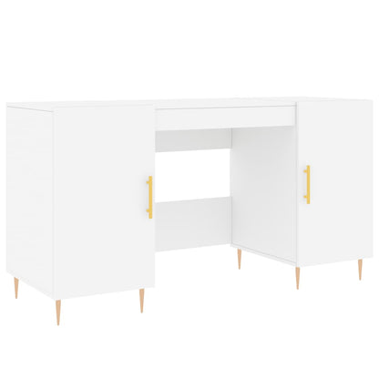 Schreibtisch Weiß 140x50x75 cm Holzwerkstoff - Pazzar.ch