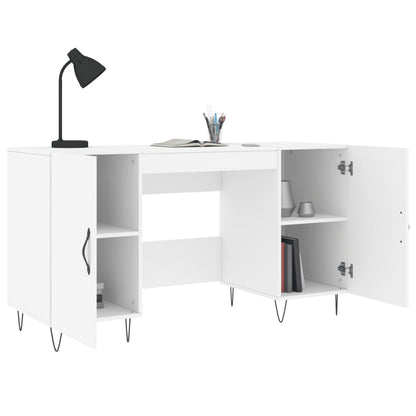 Schreibtisch Weiß 140x50x75 cm Holzwerkstoff - Pazzar.ch