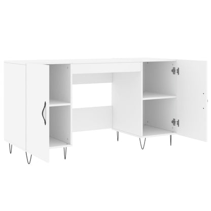 Schreibtisch Weiß 140x50x75 cm Holzwerkstoff - Pazzar.ch