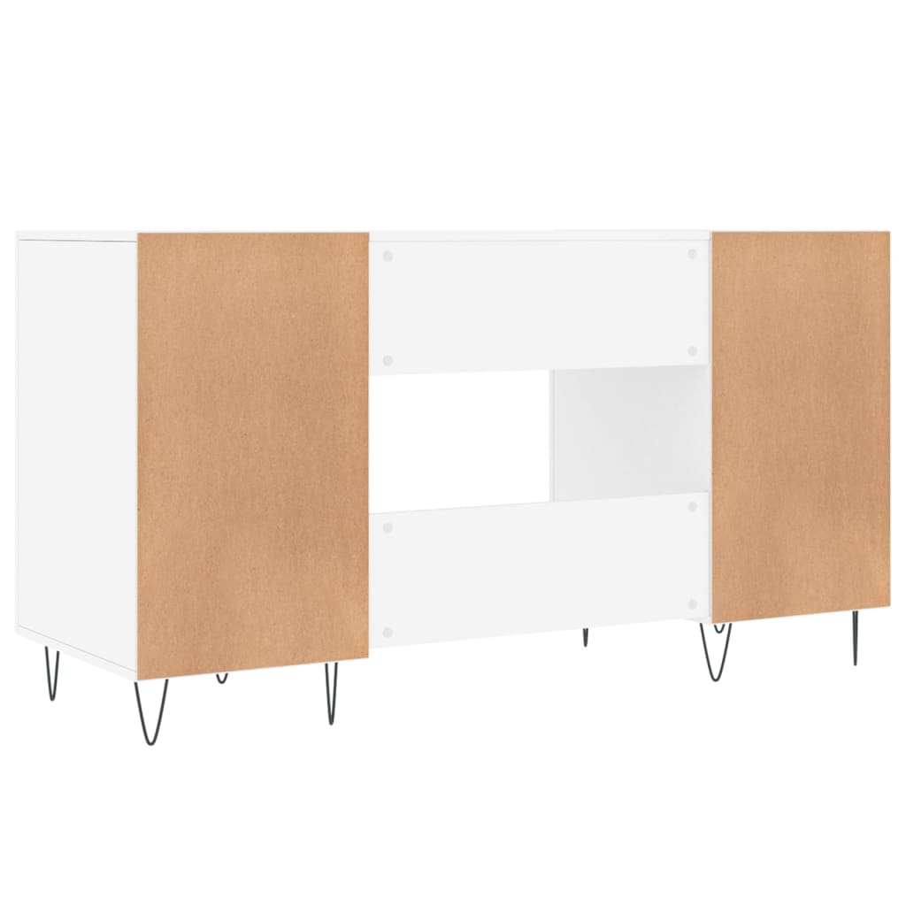 Schreibtisch Weiß 140x50x75 cm Holzwerkstoff - Pazzar.ch
