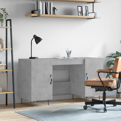 Schreibtisch Betongrau 140x50x75 cm Holzwerkstoff - Pazzar.ch