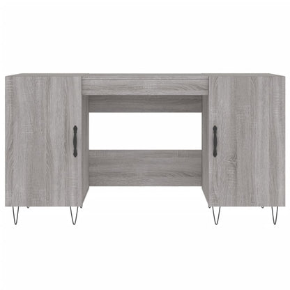 Schreibtisch Grau Sonoma 140x50x75 cm Holzwerkstoff - Pazzar.ch