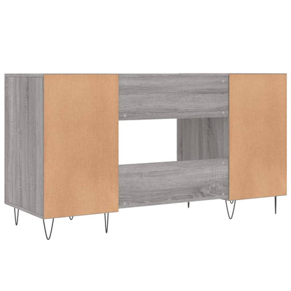 Schreibtisch Grau Sonoma 140x50x75 cm Holzwerkstoff - Pazzar.ch
