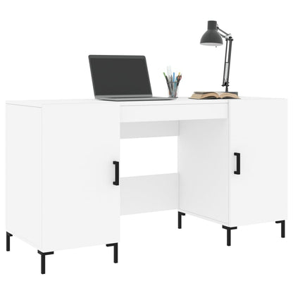 Schreibtisch Weiß 140x50x75 cm Holzwerkstoff - Pazzar.ch