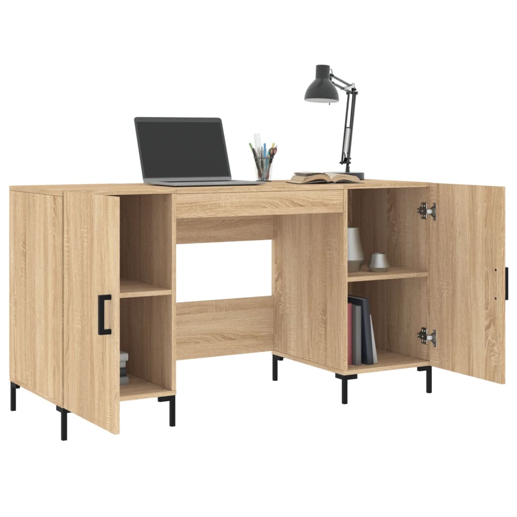Schreibtisch Sonoma-Eiche 140x50x75 cm Holzwerkstoff - Pazzar.ch