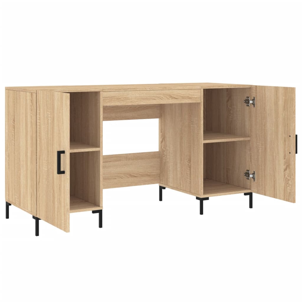 Schreibtisch Sonoma-Eiche 140x50x75 cm Holzwerkstoff - Pazzar.ch