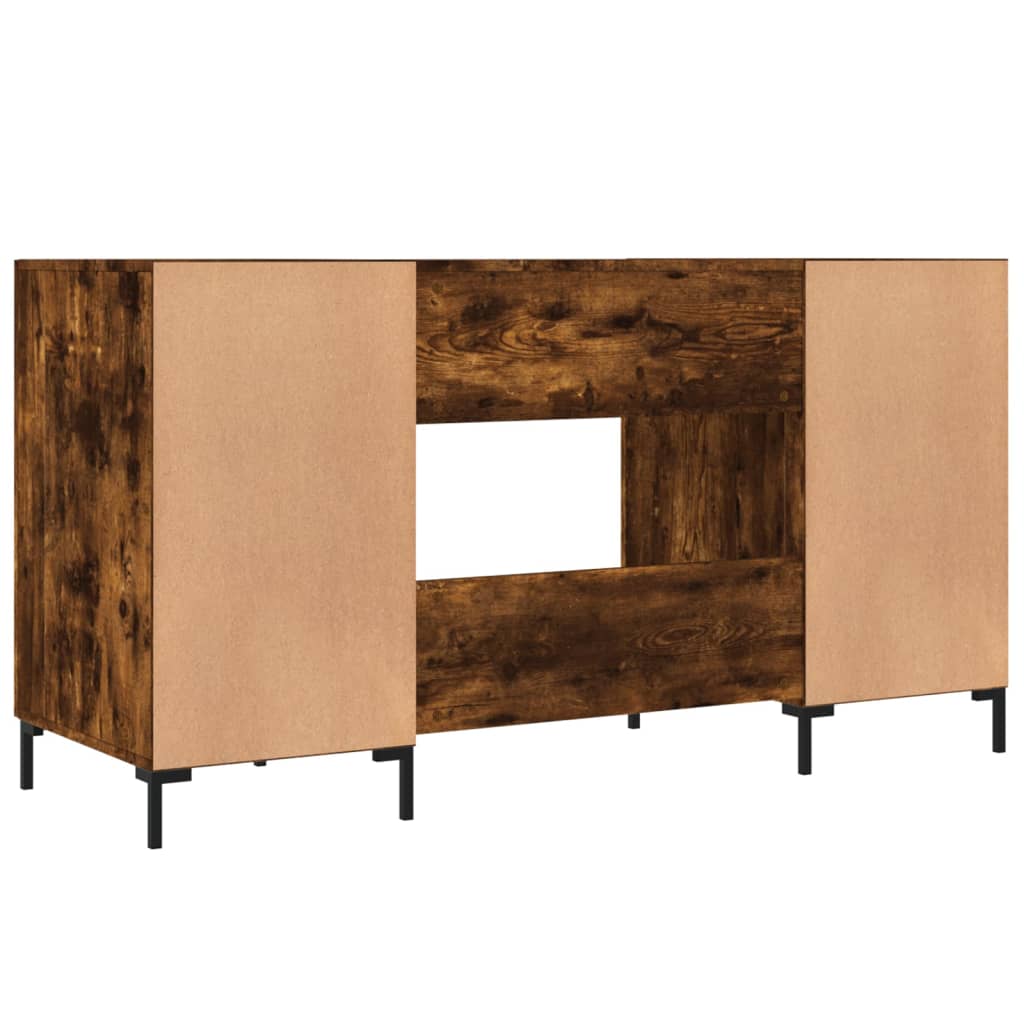 Schreibtisch Räuchereiche 140x50x75 cm Holzwerkstoff - Pazzar.ch