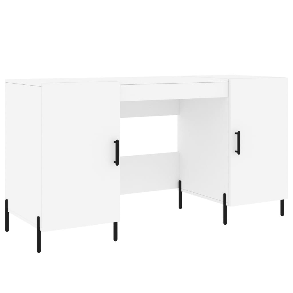 Schreibtisch Weiß 140x50x75 cm Holzwerkstoff - Pazzar.ch