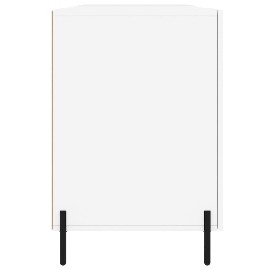 Schreibtisch Hochglanz-Weiß 140x50x75 cm Holzwerkstoff - Pazzar.ch