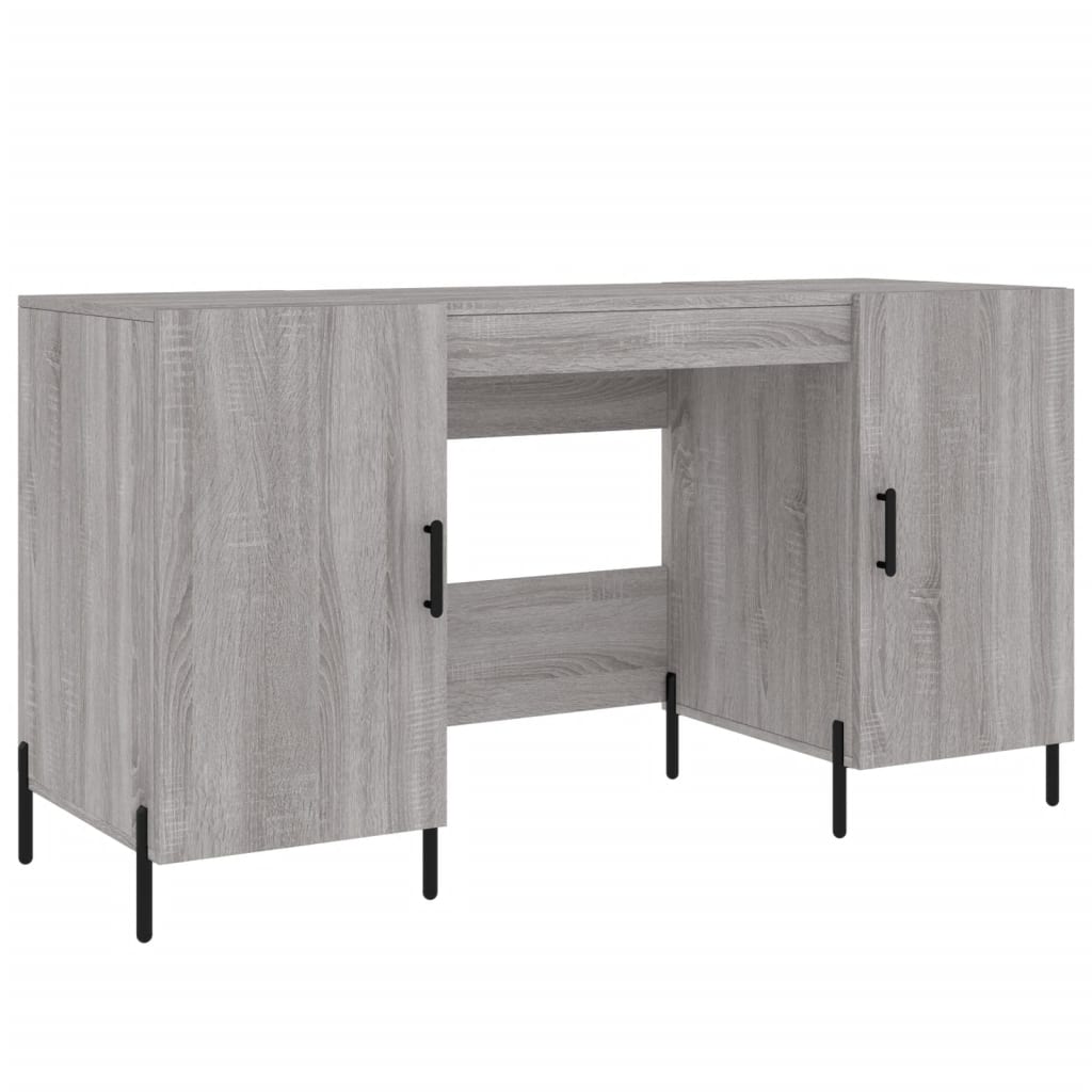 Schreibtisch Grau Sonoma 140x50x75 cm Holzwerkstoff - Pazzar.ch