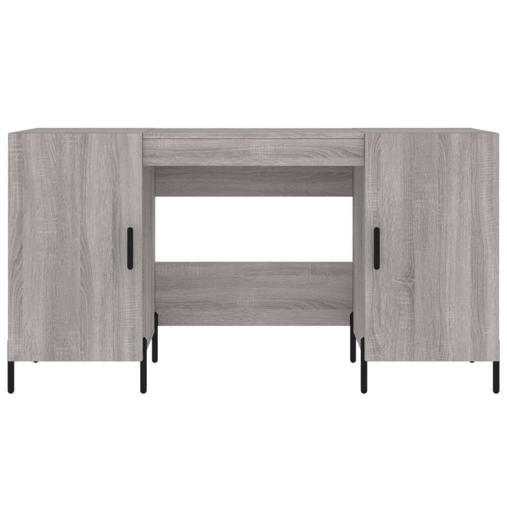 Schreibtisch Grau Sonoma 140x50x75 cm Holzwerkstoff - Pazzar.ch