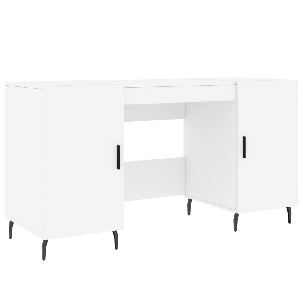 Schreibtisch Weiß 140x50x75 cm Holzwerkstoff - Pazzar.ch