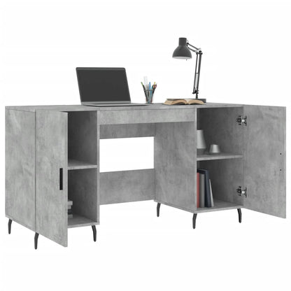 Schreibtisch Betongrau 140x50x75 cm Holzwerkstoff - Pazzar.ch