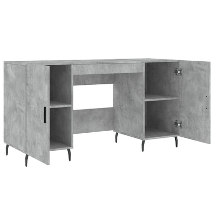 Schreibtisch Betongrau 140x50x75 cm Holzwerkstoff - Pazzar.ch