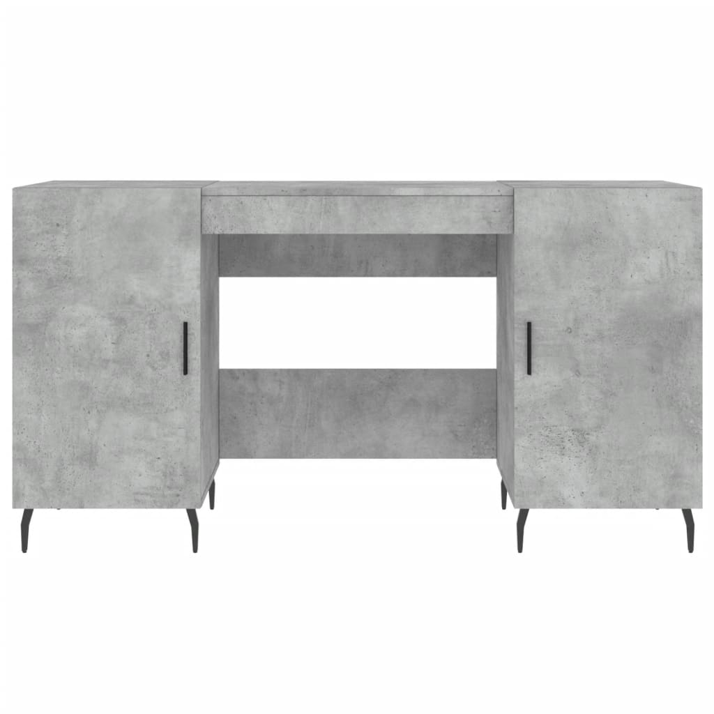 Schreibtisch Betongrau 140x50x75 cm Holzwerkstoff - Pazzar.ch