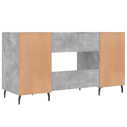 Schreibtisch Betongrau 140x50x75 cm Holzwerkstoff - Pazzar.ch