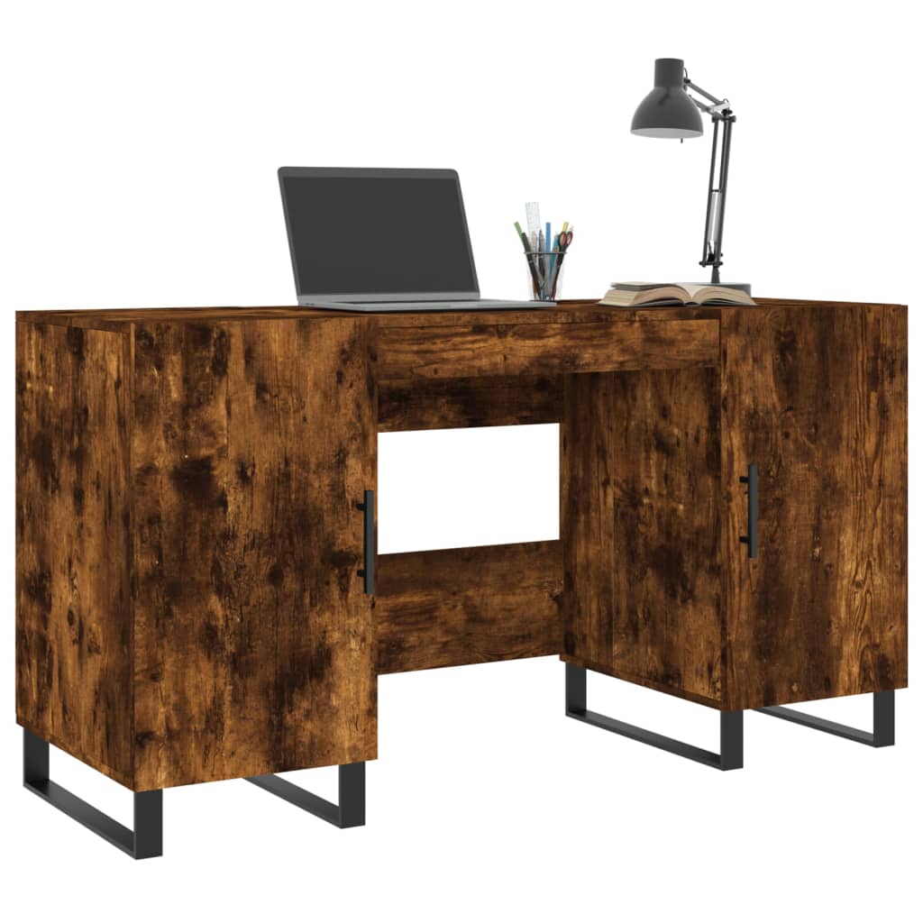 Schreibtisch Räuchereiche 140x50x75 cm Holzwerkstoff - Pazzar.ch