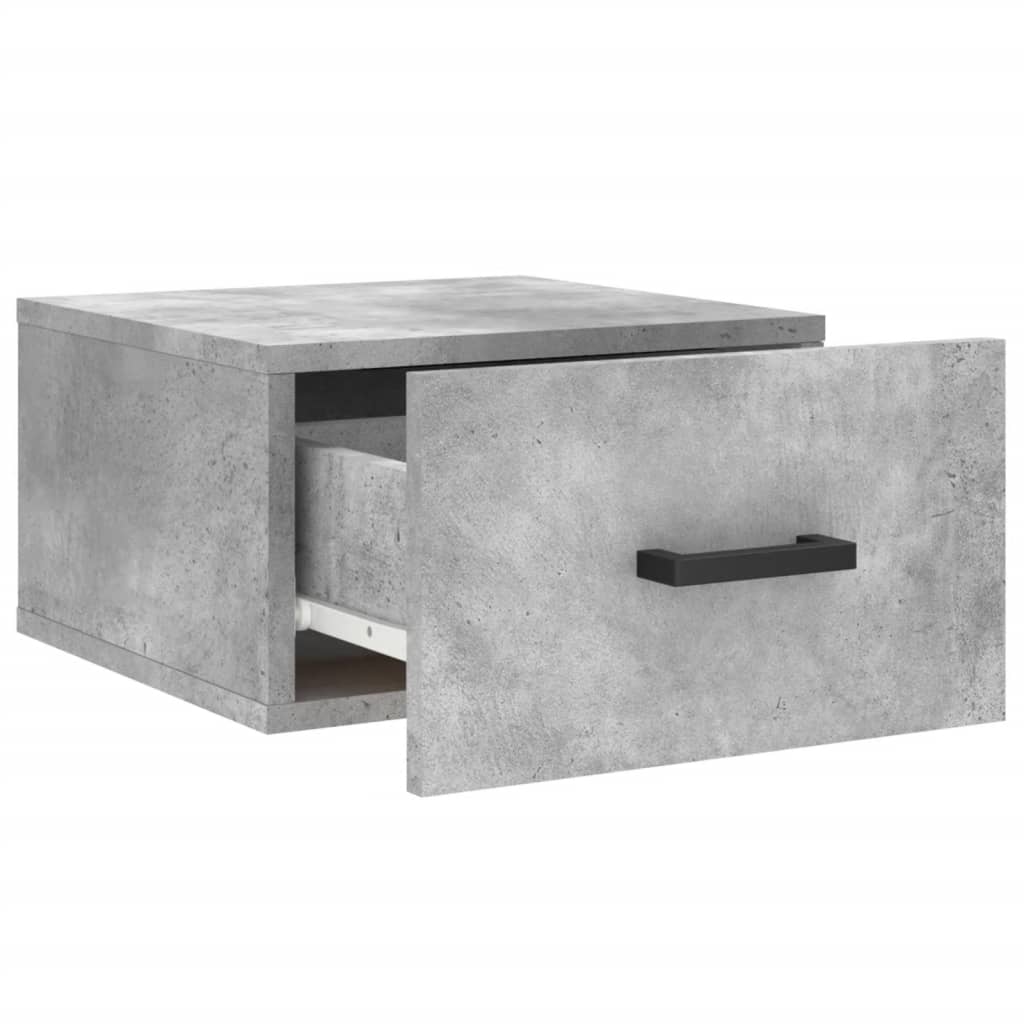 Wand-Nachttische 2 Stk. Betongrau 35x35x20 cm - Pazzar.ch