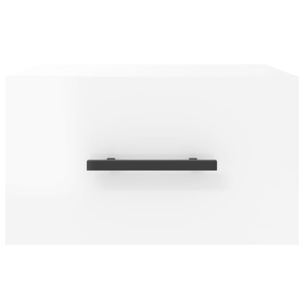 Wand-Nachttische 2 Stk. Hochglanz-Weiß 35x35x20 cm - Pazzar.ch