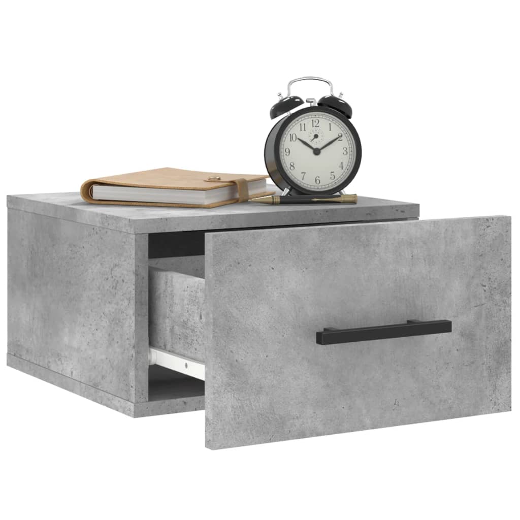 Wand-Nachttische 2 Stk. Betongrau 35x35x20 cm - Pazzar.ch