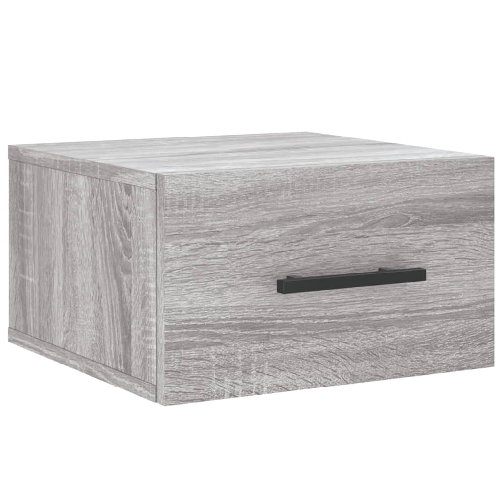 Wand-Nachttische 2 Stk. Grau Sonoma 35x35x20 cm - Pazzar.ch