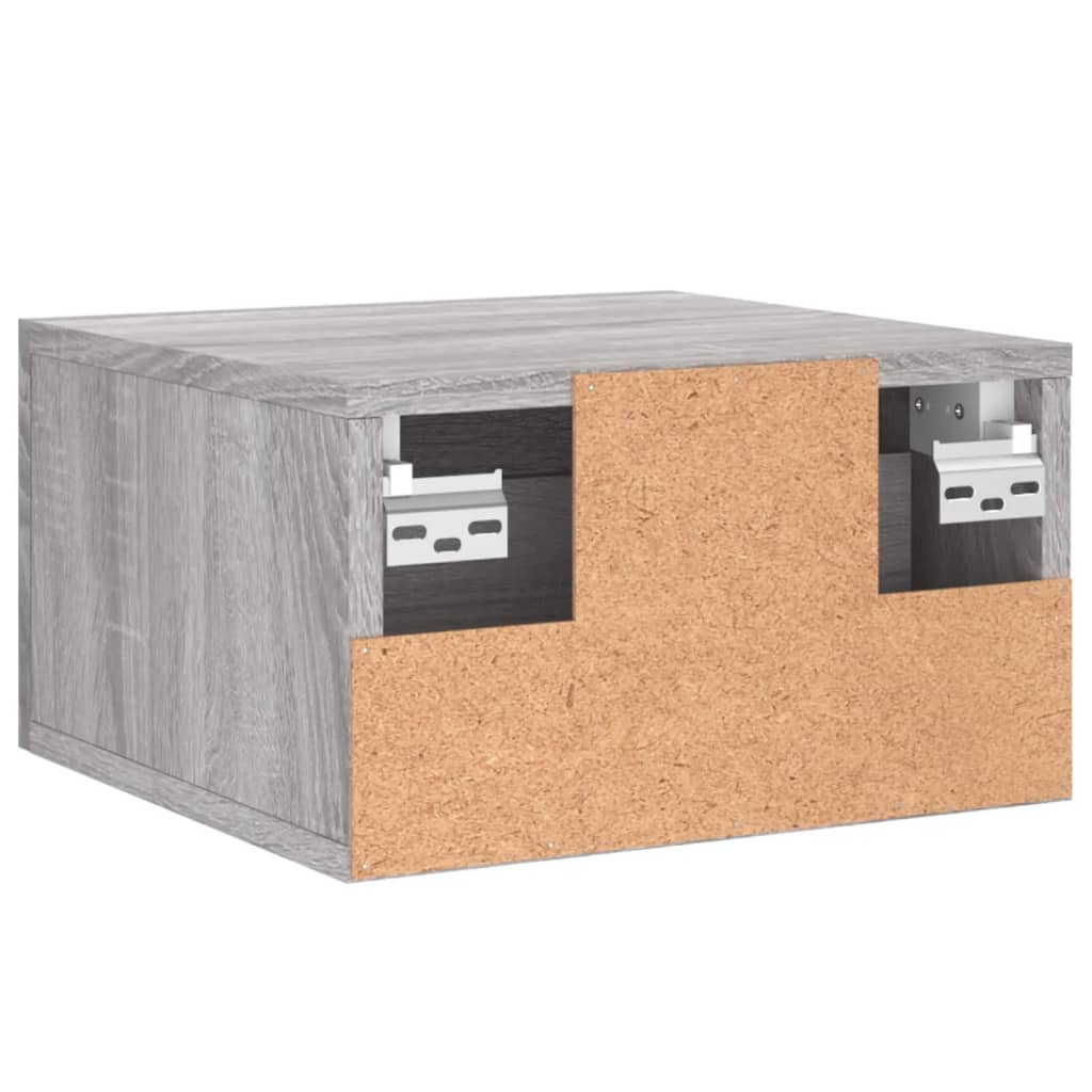 Wand-Nachttische 2 Stk. Grau Sonoma 35x35x20 cm - Pazzar.ch