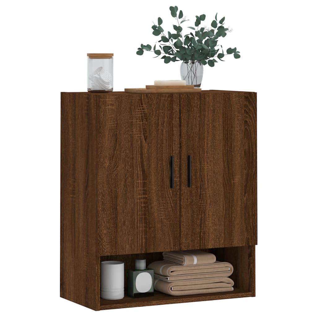 Wandschrank Braun Eichen-Optik 60x31x70 cm Holzwerkstoff - Pazzar.ch