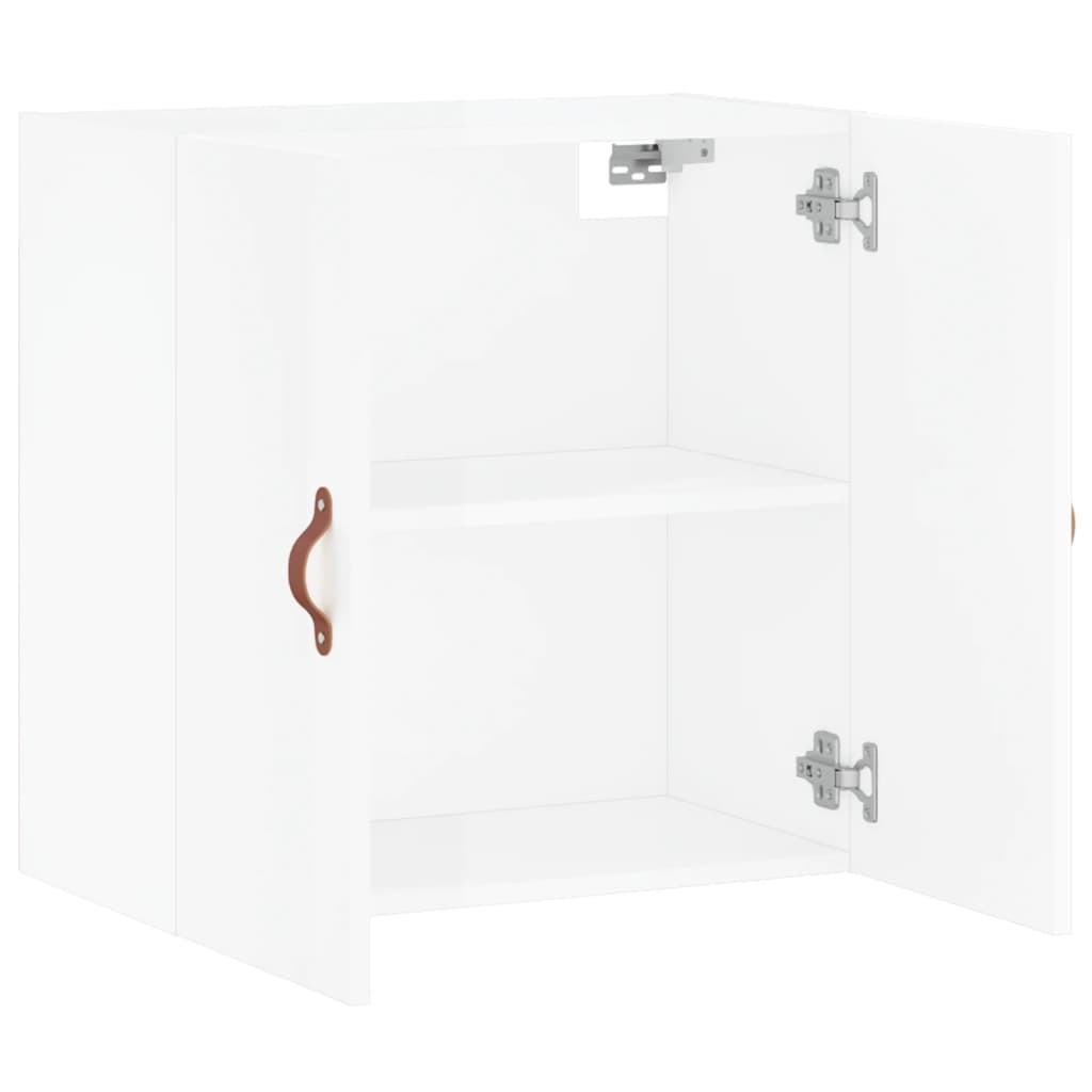 Wandschrank Hochglanz-Weiß 60x31x60 cm Holzwerkstoff - Pazzar.ch