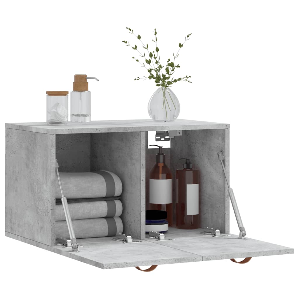 Wandschrank Betongrau 60x36,5x35 cm Holzwerkstoff - Pazzar.ch