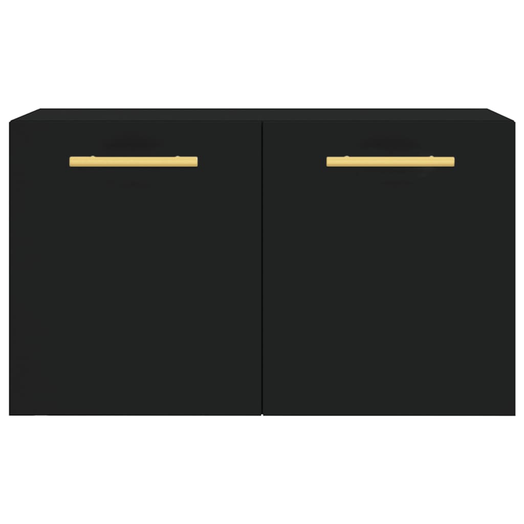 Wandschrank Schwarz 60x36,5x35 cm Holzwerkstoff - Pazzar.ch