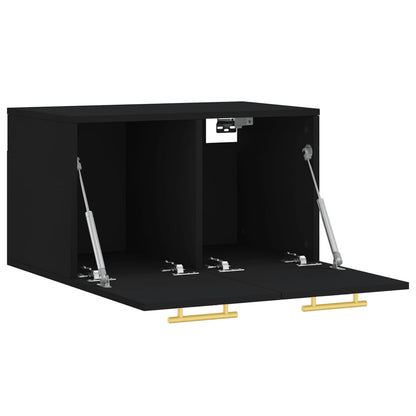 Wandschrank Schwarz 60x36,5x35 cm Holzwerkstoff - Pazzar.ch