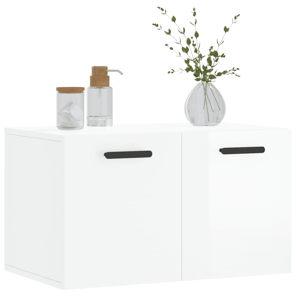 Wandschrank Hochglanz-Weiß 60x36,5x35 cm Holzwerkstoff - Pazzar.ch