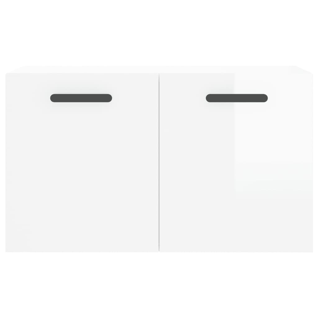Wandschrank Hochglanz-Weiß 60x36,5x35 cm Holzwerkstoff - Pazzar.ch