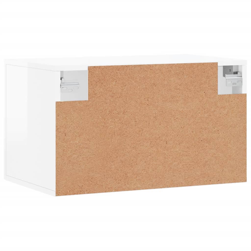 Wandschrank Hochglanz-Weiß 60x36,5x35 cm Holzwerkstoff - Pazzar.ch