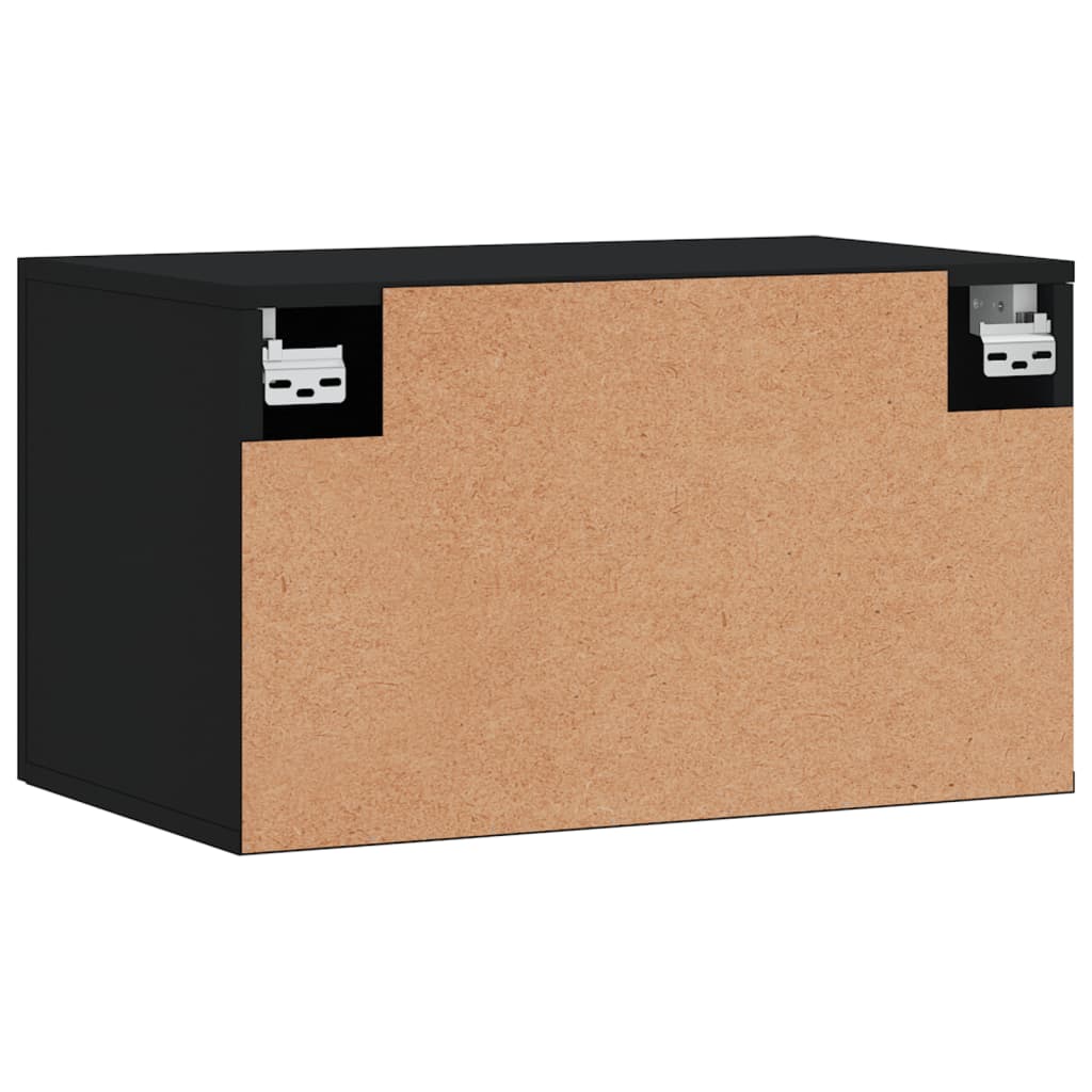 Wandschrank Schwarz 60x36,5x35 cm Holzwerkstoff - Pazzar.ch