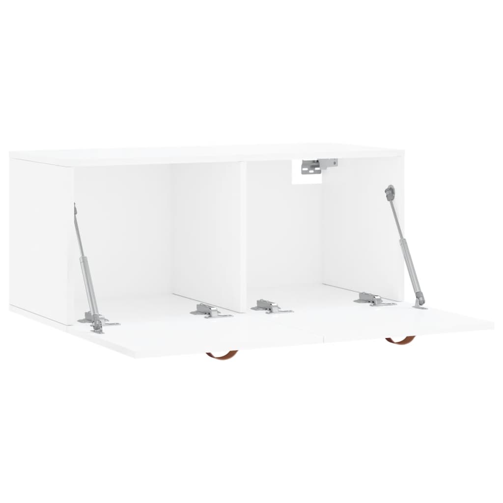 Wandschrank Hochglanz-Weiß 80x36,5x35 cm Holzwerkstoff - Pazzar.ch
