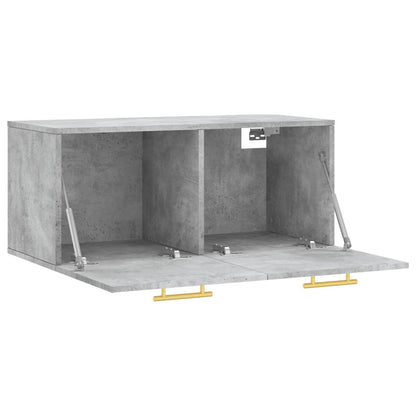 Wandschrank Betongrau 80x36,5x35 cm Holzwerkstoff - Pazzar.ch